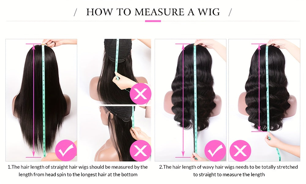 16 Inches 180% Density Body Wave Brazilian Virgin Hair Wigs with Bangs - Rose Net Cap, Machine Made, Natural Color, Soft and Silky Texture - Suitable for All Women, Basics Style