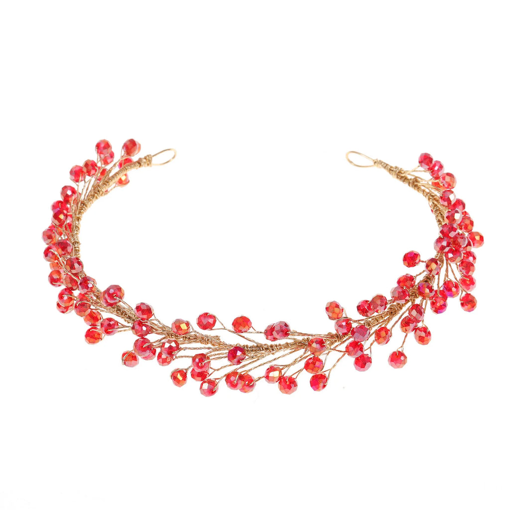 Minimalist Crystal Beads Headbands Pearls Hairbands Bride Wedding Hair Jewelry Ornaments Fashion Bridal Headdress Hair Hoop