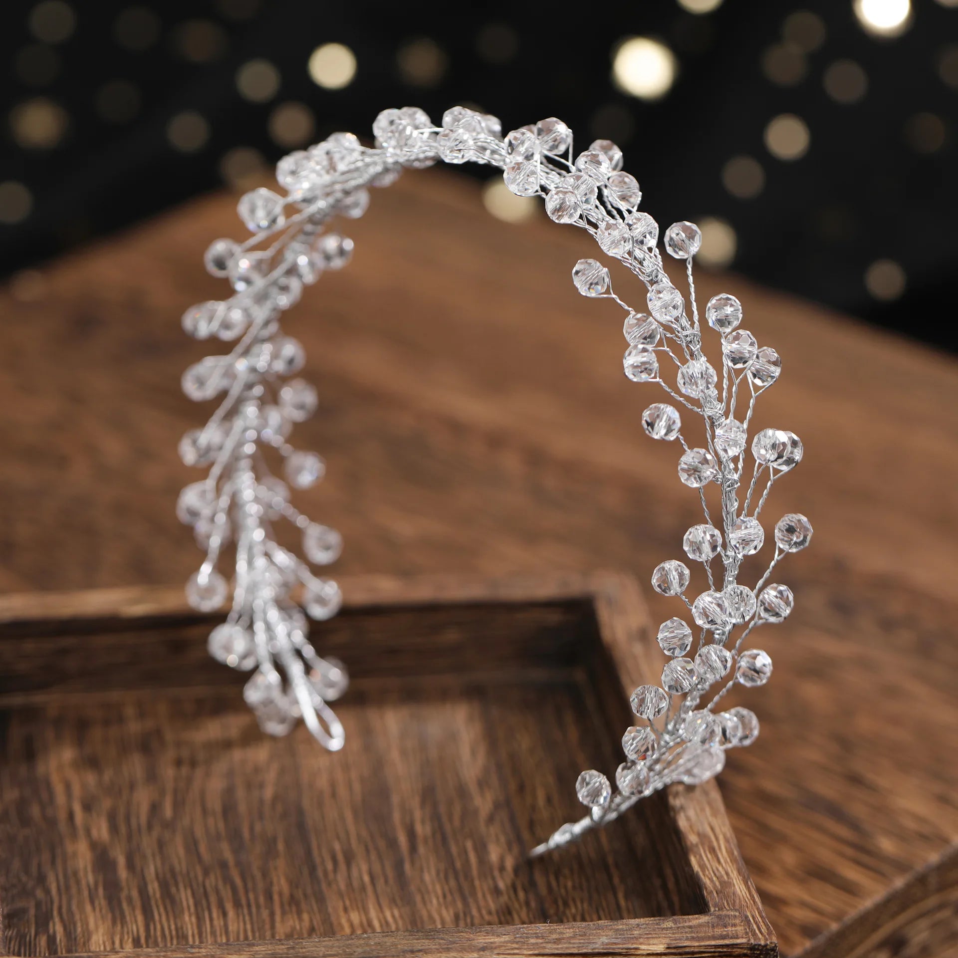 Minimalist Crystal Beads Headbands Pearls Hairbands Bride Wedding Hair Jewelry Ornaments Fashion Bridal Headdress Hair Hoop