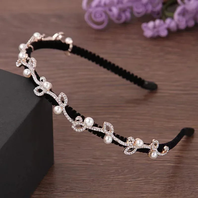 20 Styles Ins New Gem Baroque Headbands For Women Girl Diamond Rhinestone Woman Accessori Geometric Flower Thin Hairbands