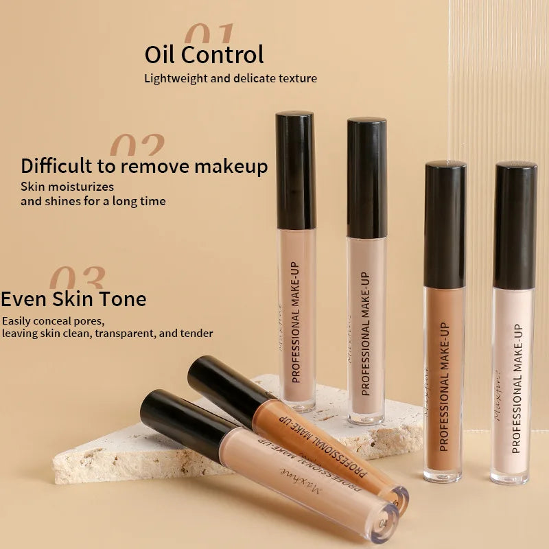 Logra un rostro impecable con nuestro corrector líquido profesional, diseñado para ofrecer alta cobertura desde la primera aplicación sin dejar sensación pesada.