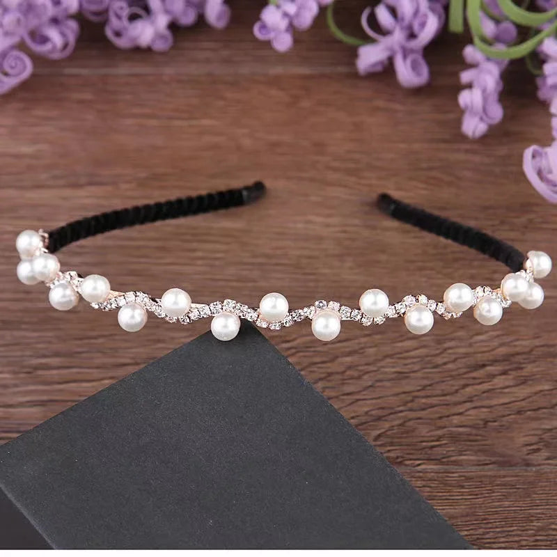 20 Styles Ins New Gem Baroque Headbands For Women Girl Diamond Rhinestone Woman Accessori Geometric Flower Thin Hairbands