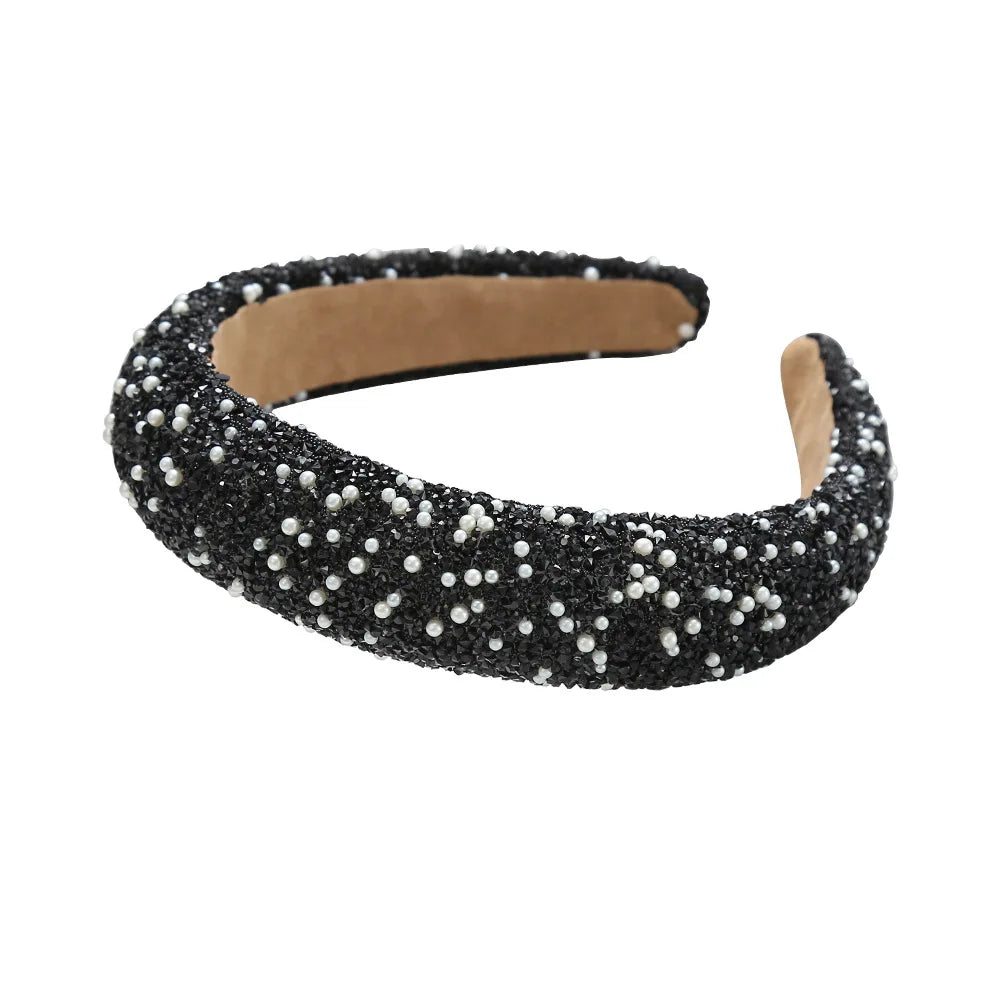 Diamond Headband Glitter Sparkle Jeweled Womens Headbands Hair Bands Wide Fashion Hair Hoops Girls Hair Accessories Gifts
