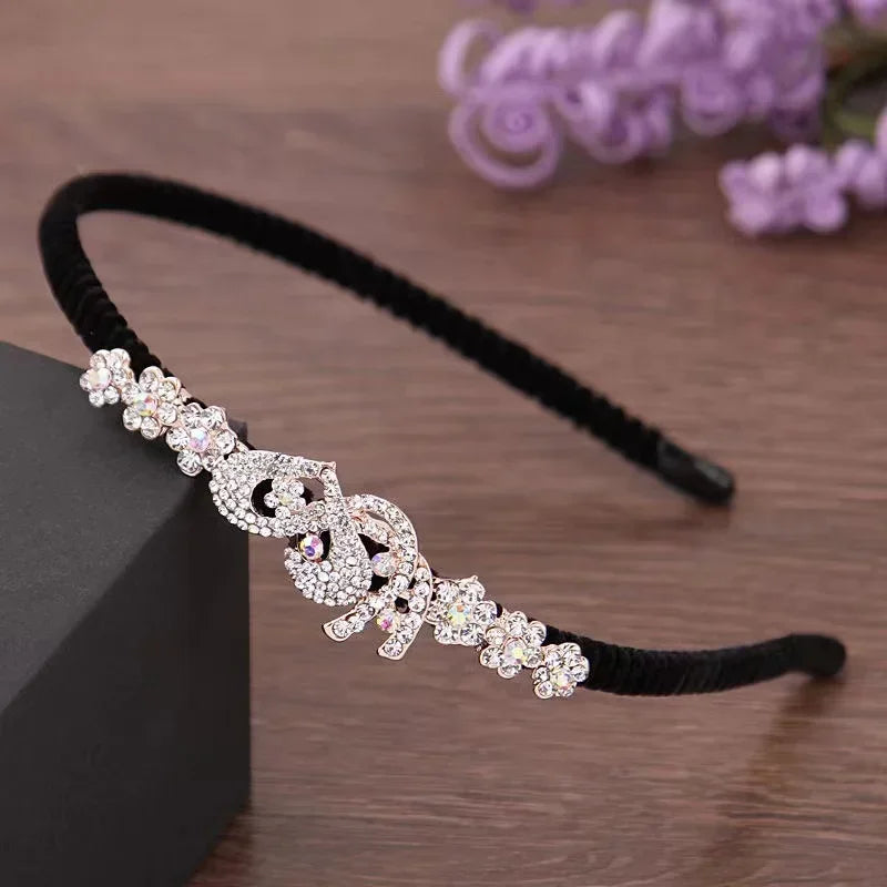 20 Styles Ins New Gem Baroque Headbands For Women Girl Diamond Rhinestone Woman Accessori Geometric Flower Thin Hairbands