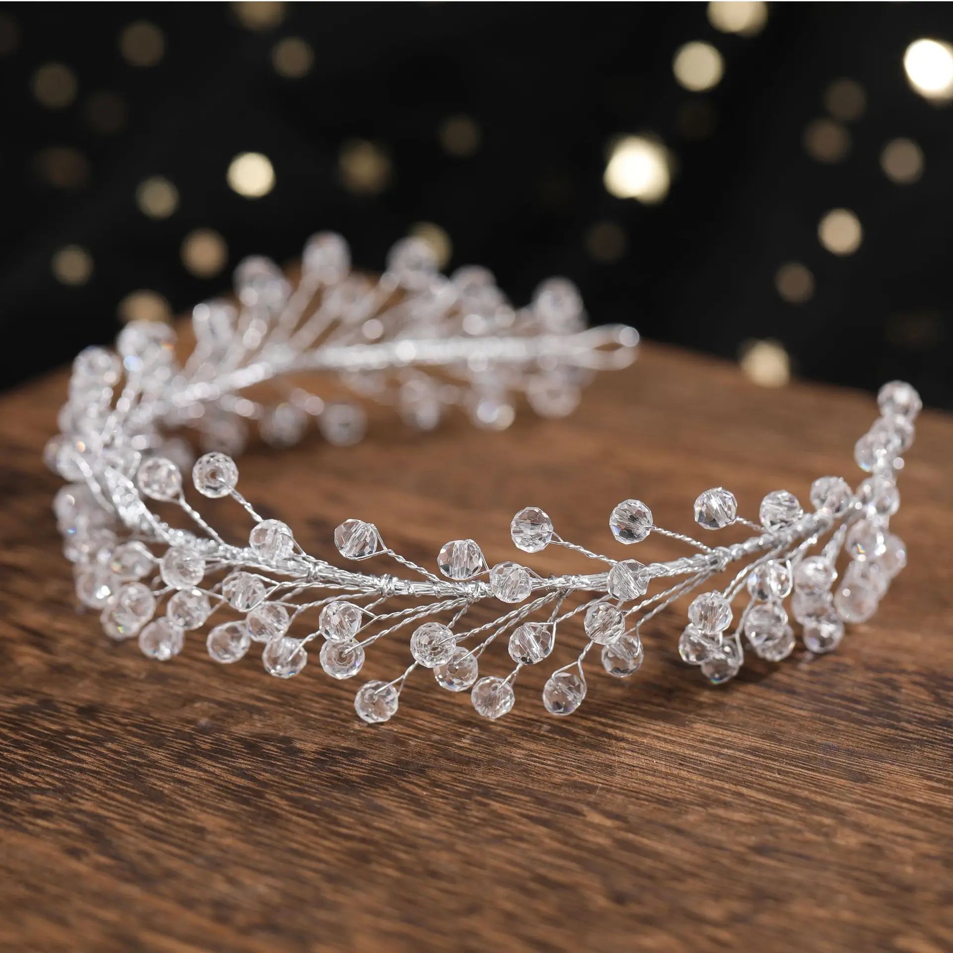 Minimalist Crystal Beads Headbands Pearls Hairbands Bride Wedding Hair Jewelry Ornaments Fashion Bridal Headdress Hair Hoop