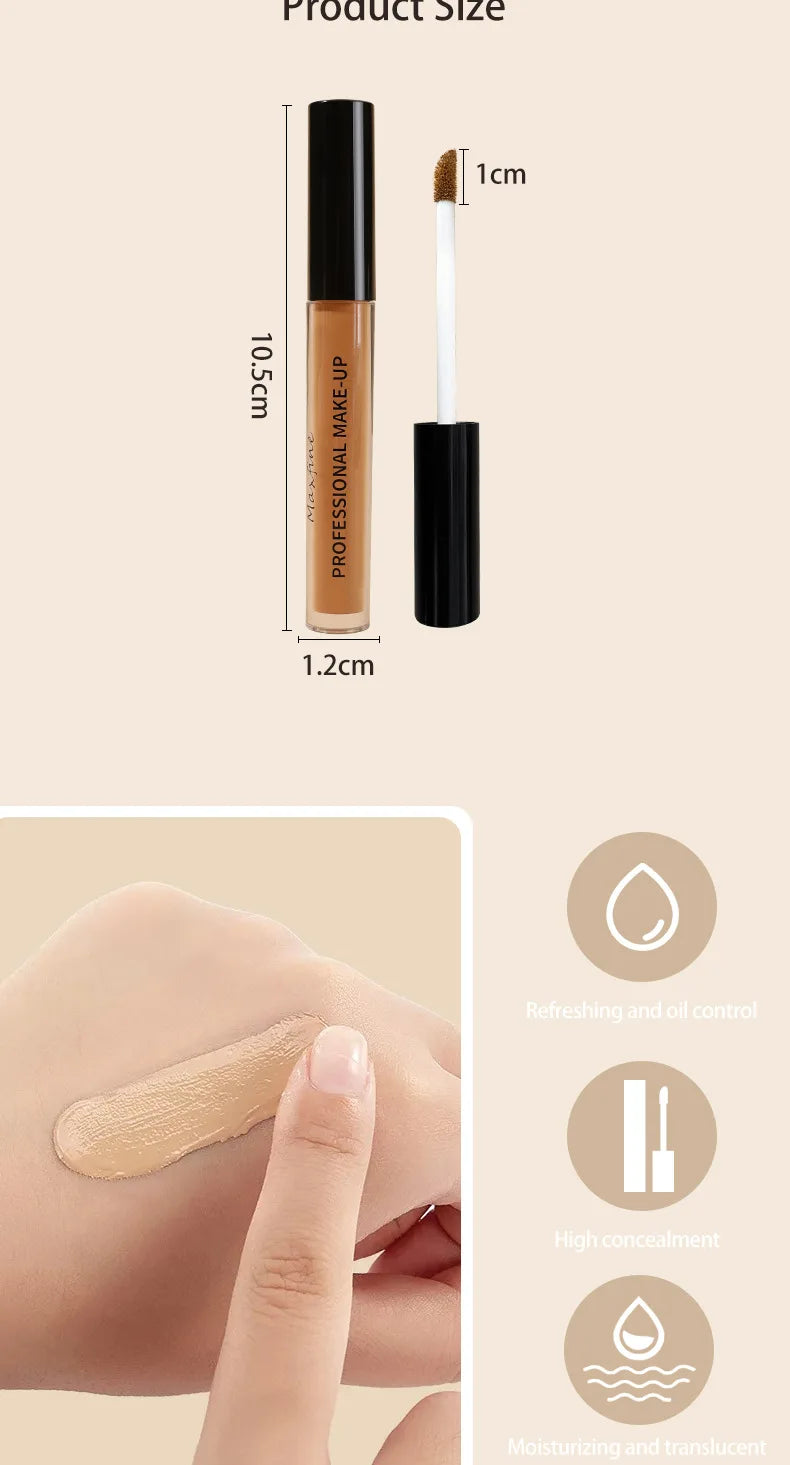 Logra un rostro impecable con nuestro corrector líquido profesional, diseñado para ofrecer alta cobertura desde la primera aplicación sin dejar sensación pesada.