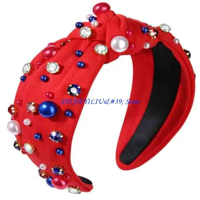 E21F Fashionable Jeweled Headbands Christmas New Year Party Role Playing Photo Props