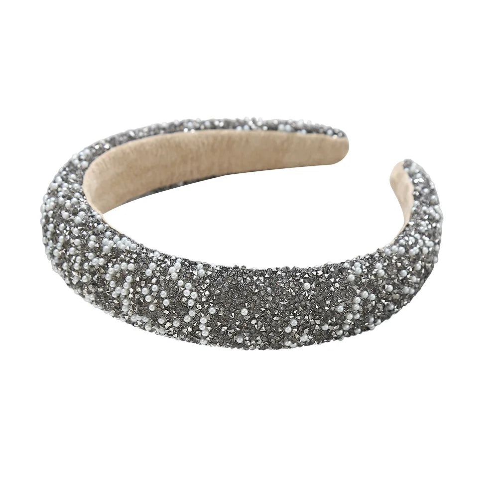 Diamond Headband Glitter Sparkle Jeweled Womens Headbands Hair Bands Wide Fashion Hair Hoops Girls Hair Accessories Gifts