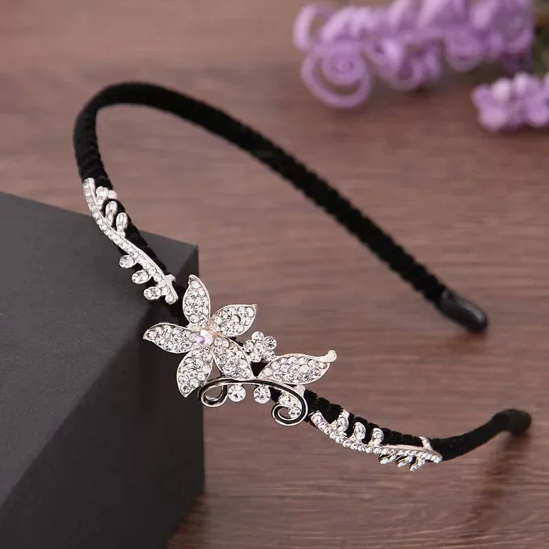 20 Styles Ins New Gem Baroque Headbands For Women Girl Diamond Rhinestone Woman Accessori Geometric Flower Thin Hairbands