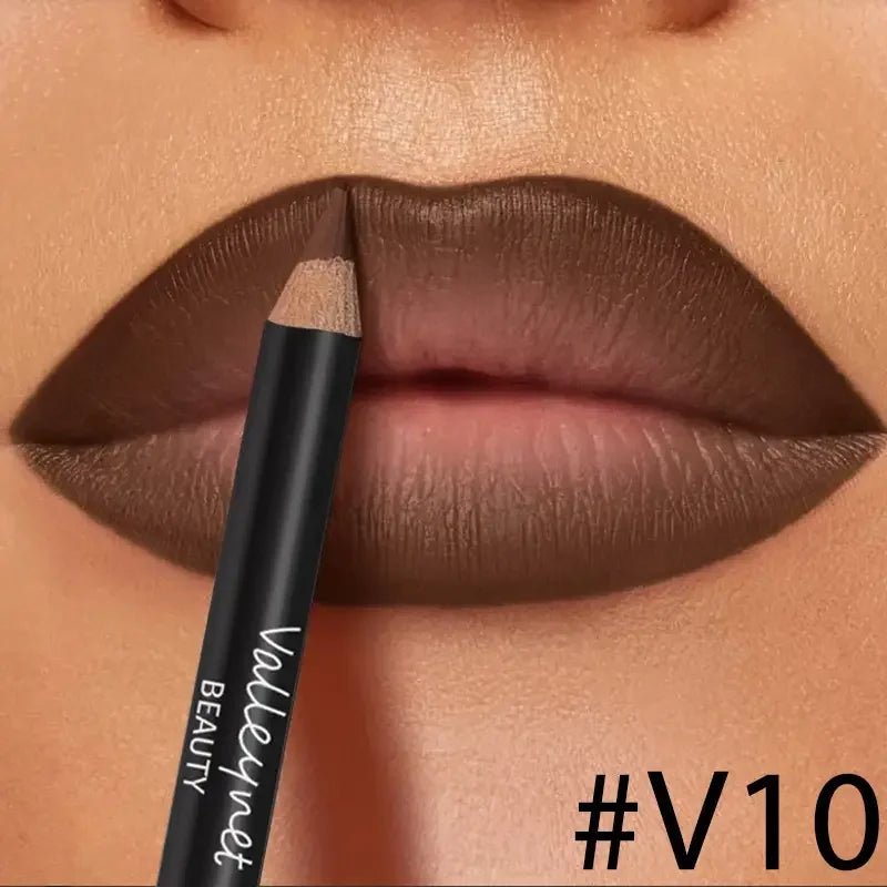 Kit de labios marrón oscuro de 4 piezas
Incluye delineador de labios + brillo labial, resistente al agua y de larga duración con acabado mate. Ideal para ocasiones casuales y formales.