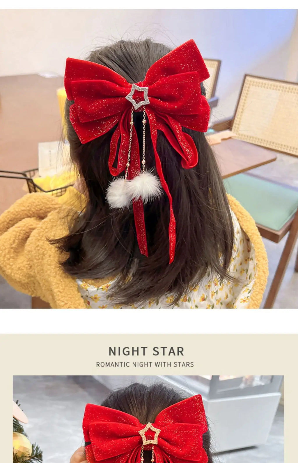 Red Velvet Bows Hair Ribbons Scrunchies for Women Girls Long Elastic Hair Ties Headwears Female Kids Styling Tools 2025 New Year